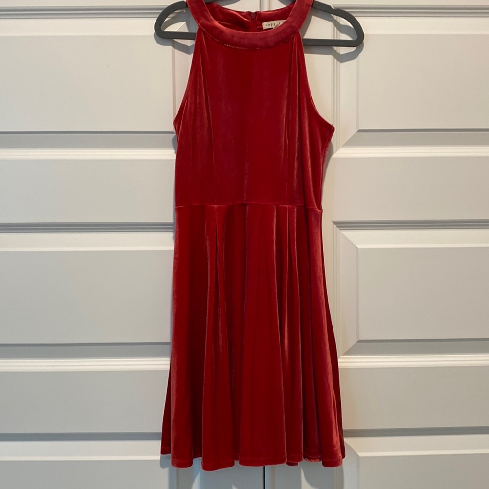 Copper Key (Dillards) Dress (Wore once) Size M Velour Dress